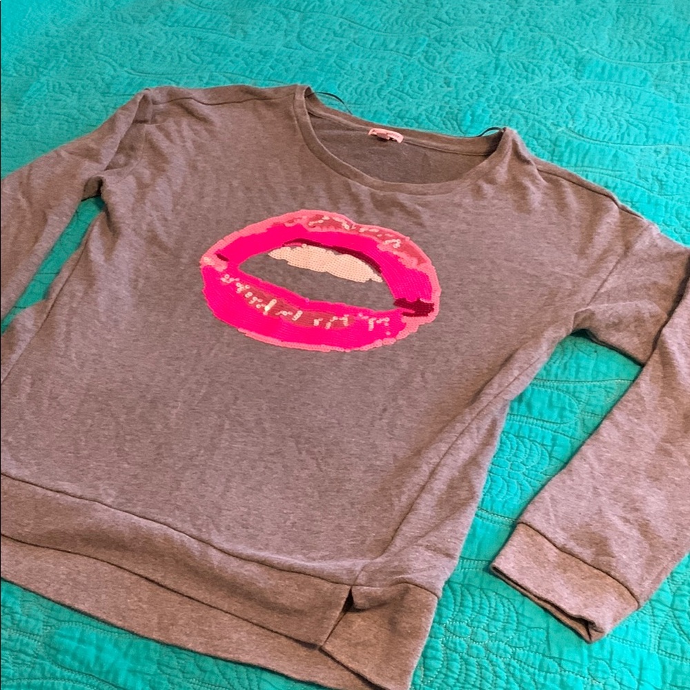 Juicy Couture Sweatshirt with Pink Lips Design